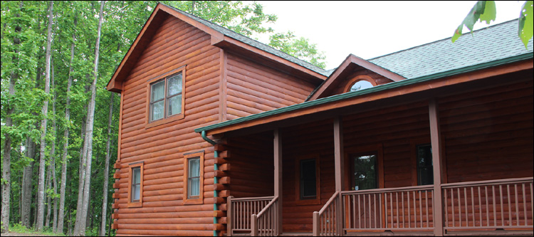 Log Home Staining in Dogue, Virginia