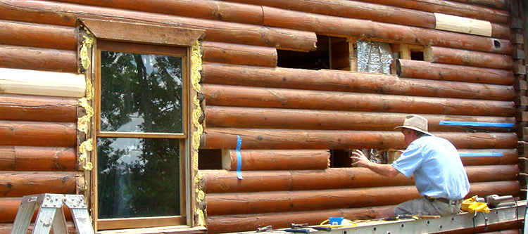 Log Home Repair Dogue, Virginia