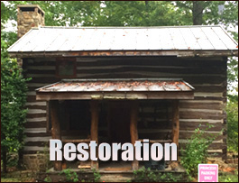 Historic Log Cabin Restoration  King George County, Virginia
